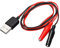 CABLEPELADO 5 V USB Typ A Stecker auf Krokodilklemmen, USB-Testkabel, Spannung: 5 V DC, maximaler Arbeitsstrom: 2 A, 18 AWG, 1 m, USB-Stecker