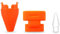 sciuU Set von Spitzen + Kappe Kompatibel mit Logitech Crayon Digitaler Zeichenstift, Ersatzzubehör Bleistiftspitze + Bleistiftspitzen Abdeckung Hülle + Schutzkappe Combo für Logitech Crayon, Orange
