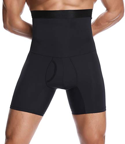Joweechy Herren Boxershorts Hohe Taille Bauchweg Kompression Formend | Boxershorts mit hoher Taille, Bauch-Kompression, atmungsaktivem Stretch und Frontpouch für Halt und Komfort