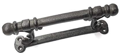 Pristine 7 Inch Black Cast Iron Barn Door Handle