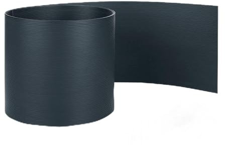 LARS360 Lot de 10 bandes brise-vue en PVC rigide - 250 x 19 cm - Clôture à double fil - Pour clôture de jardin et balcon - Anthracite