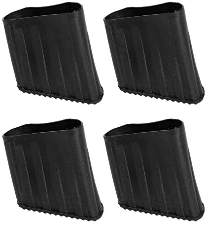 YARNOW rutschfeste Leiterfüße Pads 4 Stücke Gummileiter Füße Abdeckungen Verlängerungsschritt Leiter Protector Ladder Füße Ersatzkit Schwarz