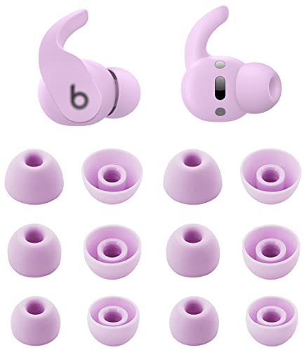 ALXCD Eartips Compatible with Beats Fit Pro, S/M/L 3 Sizes 6 Pairs Soft Silicon Earbuds Tips Replacement Ear Tips, Compatible with Beats Fit Pro 6 Pairs Stone Purple
