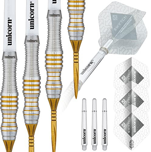 Unicorn Gold|Steel Tip Darts SWYTCH Dartpfeile mit Stahlspitze, 22 g