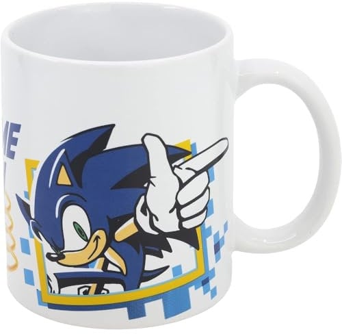 Taza de cerámica de 325 ml en caja regalo de Sonic
