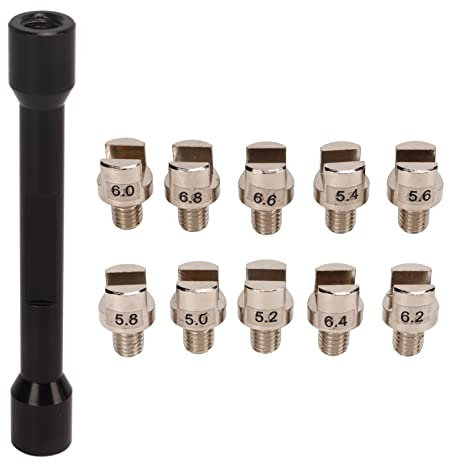 Akozon Motorrad-Speichenschlüssel-Set, 10-in-1-tragbarer Speichenschlüssel-Schlüssel-Speichenschlüssel-Kit Felgenwerkzeug für Motorrad-Reparaturwerkzeug