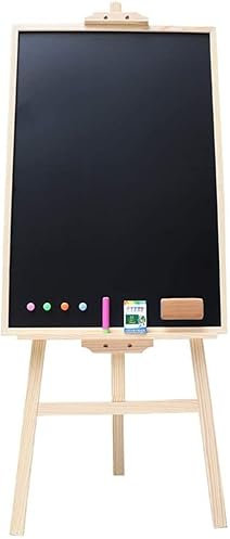 ZNULA A-Rahmen Holztafel Retro Vertikale Kreidetafel Restaurant Gehweg Werbetafel Nachricht Tafel Schild für den Innen- und Außenbereich (Größe: 90 x 60 cm)