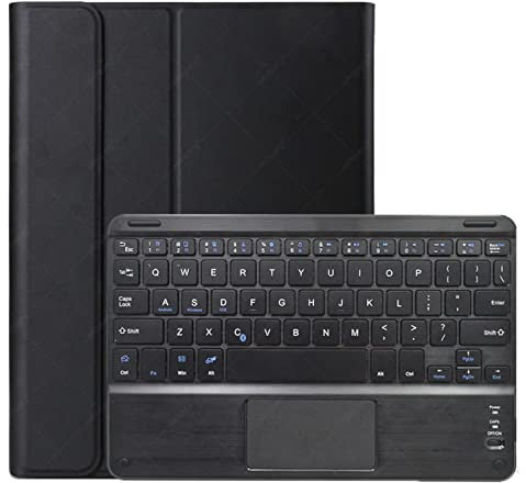 HEUCYL Étui Clavier pour Lenovo Tab M10 FHD Plus 10,3 Pouces (TB-X606F/TB-X606X) avec Clavier Tactile Magnétique Détachable Bluetooth Clavier Français Coque Mince étui Intelligent Léger,Noir