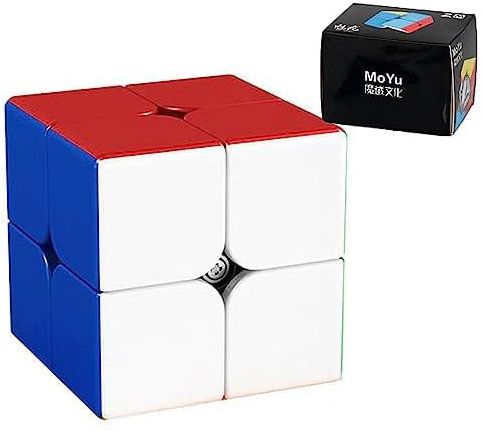 Zauberwürfel, MoYu Meilong M 2x2 Geschwindigkeitswürfel Speed Cube Puzzlewürfe Denksportaufgaben Geeignet für Zauberwürfel Enthusiasten