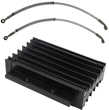 Enfriador de Aceite Pit Bike, de Refrigeración, Radiador Enfriador de Aceite, Kit de Pernos de Manguera de Refrigeración de Motor, Alto Rendimiento para Pit