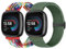 Vodtian Geflochtenes Armband Kompatibel mit Fitbit Versa 4/Versa 3/Sense 2/Sense Armband für Damen Herren, Elastisch Verstellbar Nylon Solo Loop Uhrenarmband für Fitbit Versa 4/Versa 3/Sense 2/Sense