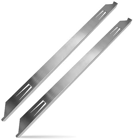 2PCS Stove Counter Gap Cover,23 inch Long Kitchen Counter Gap Filler, Stainless Steel Gap Filler Seals Spills Between Counter, Stovetop, Oven and Kitchen Appliances