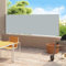PRISSENT Brise Vue Retractable 180x(0-500) cm Store Lateral Exterieur Brise Vue Terrasse Exterieur Store Banne Paravent Retractable Gris