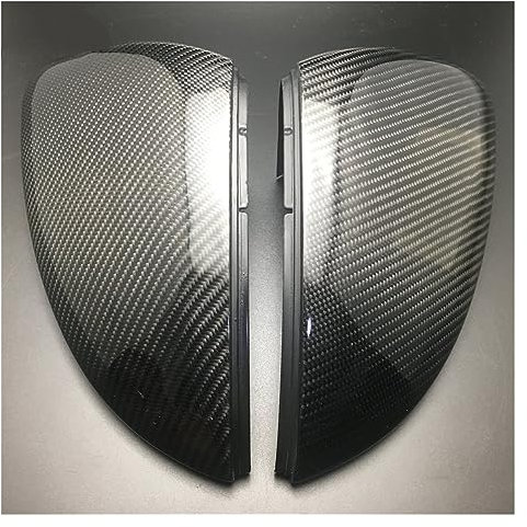 Janeepoch Spiegelkappen Carbon Faser Für VW Für Golf 7 MK7 MK 7,5 R GTI GTE GTD VII 2013-2018 Für touran 2016-2017 Auto Seite Rückspiegel Abdeckung Rückspiegel Abdeckung