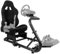 Anman Adjustable Racing Simulator Cockpit(50MM Round Tube) with Black Seat Fit for Logitech G25 G27 G29 G920 G923 Thrustmaster T300 Fanatec Gaming Mount Without Wheel Handbrake and Pedals