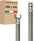 Flexschlauch DN19-3/4 Edelstahl Panzerschlauch Sanitär Hauswasserwerk - Made in Italy (3/4 ÜM x 3/4 AG, 200 cm)