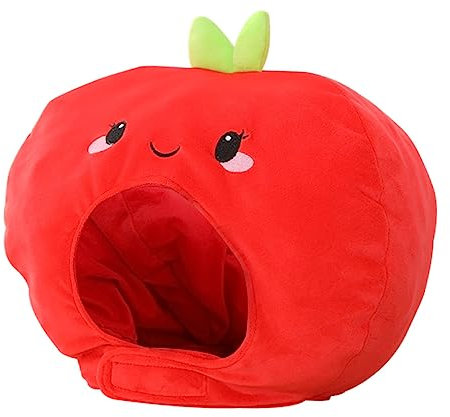 ibasenice Plüschhut Für Karneval Und Partys Lustige Kopfbedeckung Im Apfel-design Für Cosplay Und Festliche Anlässe Leicht Und Bequem Aus Sicheren Materialien Gefertigt Sorgt Für Gute