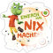 Spreadshirt Die Olchis Film Einfach Mal Nix Machen Sticker, max. 10 x 10 cm, 10 x 10 cm, Weiß glänzend