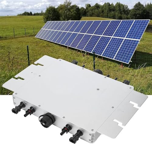 GTANND Onduleur Solaire 1600 W, Micro-onduleur Solaire, étanche IP65, Alimentation triphasée monophasée, Fonction de Surveillance de téléphone Portable WiFi intégrée