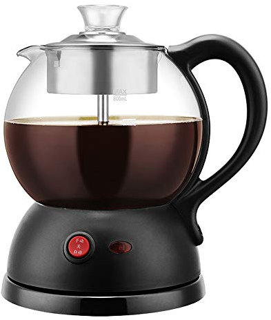 OUZBEM Hervidor eléctrico, Tetera Multifuncional 600 W, 1 litro, Negro Vision
