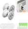 Xinlon 2 Stück Magnetischer Türstopper, Türstopper Boden, Silikon Wohnwagen Türhalter, Türstopper Magnet Ohne Bohren, Türstopper für Wohnmobil, Wohnmobile, Bootsfächer, Wohnmobil-Zubehör