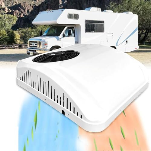 GLBMXDD Climatiseur de Toit pour Camping-Car, unité de Chauffage et de Refroidissement, unité de climatisation électrique sur Le Toit, pour Camping-Car, Camion, Semi-Camion, 12/24V,24V