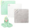 Kaisibum 3 Stück Kapuzenhandtuch Baby, 80 x 80 cm Baby Handtücher Weiche Babyhandtuch Korallenvlies Babyhandtuch mit Kapuze für Kleinkinder Neugeborene