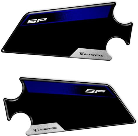 Resin Bike Adesivi Moto Compatibile con Yamaha MT-09 SP 2024-2025. Protezione Moto Battitacco da Urti e Graffi. Coppia di Adesivi 3D Resinati Made in Italy