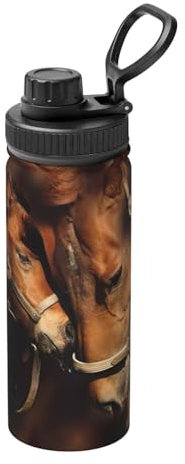 Bouteille d'hydratation en acier inoxydable à double paroi isotherme pour le camping, la randonnée