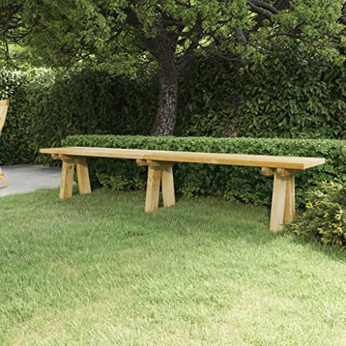 Xichuzi Gartenbank, Terrassenmöbel, Wetterfeste Bank, Outdoor Bank, Parkbank, Garten Banken, Deko Bank, Gartenmöbel, 220 cm Massivholz Kiefer Imprägniert