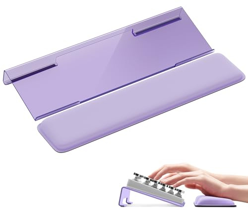MOLMO Keyboard Stand & Wrist Rest Set, Memory Foam Support Purple | Ergonomic Stand & Wrist Rest Relieves Pain, Memory Foam for Comfort, Non-Slip Base, Ideal for Home Office