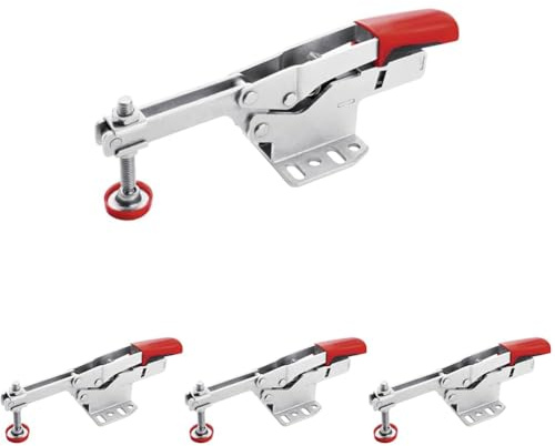 BESSEY Waagrechtspanner STC-HH70, automatisch stufenlose Anpassung der Spannhöhe bis 35 mm, regulierbare Spannkraft, Gewicht 0,42 Kg (Packung mit 4)