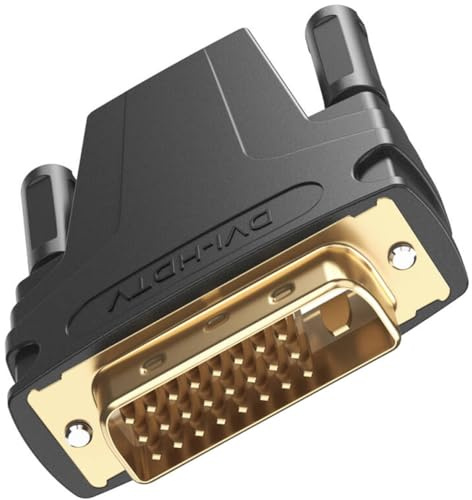 Vancle DVI to HDMI Adapters 2 PACK, Bidirectional HDMI to DVI-D Adapter, DVI 24+1 Male to HD Female Port Converter with Gold-Plated Connectors