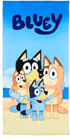 BlueY Badetuch 70x140 cm, Strandtuch Kinder, Bingo, Handtuch | leicht & schnelltrocknend · für Strand, Schwimmbad & Urlaub · Geschenk zum Kindergeburtstag · auch zu Ostern & Weihnachten