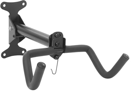Fahrrad Wandhalterung klappbar, 30 kg Tragfähigkeit, Verstellbarer Winkel 35-40°, mit Helmhaken, für MTB, Rennrad, E-Bike, Platzsparende Wandaufbewahrung für Garage und Keller