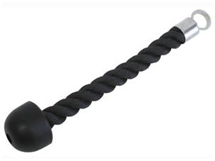 Bad Company Nylon Trizeps-Tau I Professionelles Fitnessgerät zum einarmigen Trizeps-Workout I BC-20 I 37 cm
