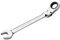 Jetech 27mm Flexible Head Gear Wrench, Industrial Grade Flex Ratcheting Spanner Made with Forged, Heat-Treated Cr-V Alloy Steel, Full Polished 12 Point Flex-Head Ratchet Combination Wrench, Metric