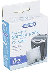 Interpet 1-Monats-Servicepaket für den Interpet-Innenpatronenfilter CF Mini (1 x Filterpatrone mit eingebauten Algaway-Kugeln)