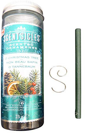 Uk-Gardens 6 Stück Packung Weihnachtsbaum Duftend Stick Verzierungen Zum Anhängen an Christbaum - Duft Scentsicles - Weihnachtsbaum