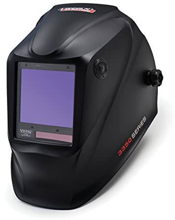 Lincoln Electric K3034-4 VIKING 3350 Auto Darkening Welding Helmet with 4C Lens Technology, Matte Black, extra large