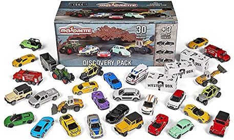 Majorette - Set 30 + 3 Pièces Découverte - Véhicules Miniatures en Métal - Echelle 1/64ème - Dès 3 Ans - 212058596