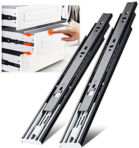 Schubladenauszüge 250 300 350 400 450 500 550 600 mm Vollauszug Kugellager Seitenmontage (Push to open -1 pair, 24 inch(600mm))