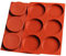 OUKEYI Confezione da 2 stampi grandi per torte, in silicone, rotondi, in resina, antiaderenti, per mousse, torte, cioccolato, crema pasticcera, muffin, panini, uova