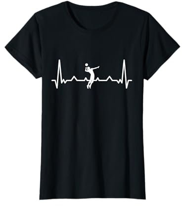 Volleyball Herzschlag Beach Volleyball Geschenk T-Shirt