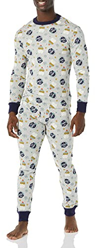 Amazon Essentials Herren Eng anliegende Schlafanzug-Sets
