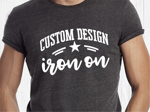 Custom design iron on decals | Personalised iron on decal transfer | Custom leaver iron on decal