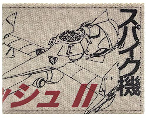 Cowboy Bebop Swordfish II Space Starship Japanese Wallet Bi-Fold ID & Card Holder, Cream