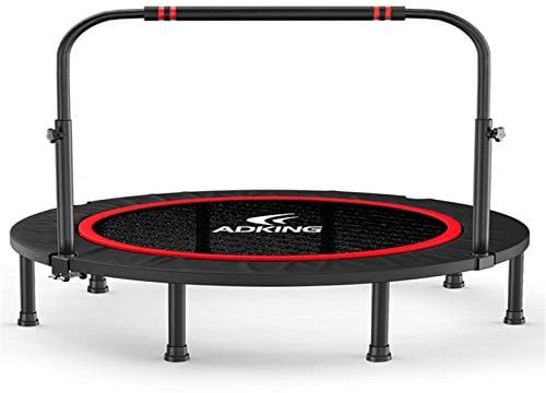 Gmjay 40/48 Silent Fitness Mini Trampolin Indoor Rebounder für Erwachsene Outdoor Exercise Faltbares Trampolin Home Gym Fitnessgeräte,B,48in