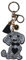 Porte-clés en cristal avec motif empreintes de pattes de chien pour les amateurs de chiens, Chien avec cœur,