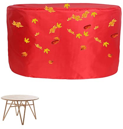 BAILR Abdeckung Gartentisch Rund 185×110cm, Abdeckhaube Schutzhülle Abdeckplane für Gartenmöbel, Wasserdicht Atmungsaktiv und UV-stabilisiert Schutzhülle Gartentischabdeckung
